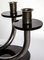 4-Armed Iron Candelabra on Black Opaline Base, 1940s 3