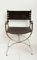 Vintage Iron and Leather Chair, 1970s 2