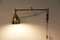 Lámpara de pared vintage de latón y hierro, Imagen 1