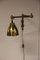 Vintage Messing und Eisen Wandlampe 4