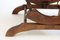 19th Century French Napoleon III Rocking Chair & Footstool, Image 8