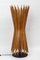 Danish Wooden Stick Table Lamp, 1960s 2