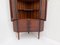 Mid-Century Danish Rosewood Display Corner Cabinet with Glass Doors and Drawers, 1960s 9