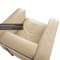 LC 2 2-Seater Sofa and Lounge Chairs in Cream Leather by Le Corbusier for Cassina, Set of 3 7