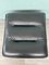 Large Italian Black Leather Ottoman, Italy, 1980s, Image 8