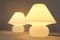 Lampade a fungo in vetro opalino di Glashütte Limburg, Germania, anni '70, set di 2, Immagine 8
