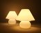 Lampade a fungo in vetro opalino di Glashütte Limburg, Germania, anni '70, set di 2, Immagine 10