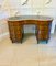 Large Antique Edwardian Inlaid Mahogany Freestanding Kidney Shaped Desk, 1900s 3