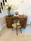 Large Antique Edwardian Inlaid Mahogany Freestanding Kidney Shaped Desk, 1900s 1