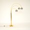 Vintage Italian Brass and Chrome Arc Floor Lamp, 1970s 2
