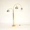 Vintage Italian Brass and Chrome Arc Floor Lamp, 1970s 3