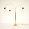 Vintage Italian Brass and Chrome Arc Floor Lamp, 1970s 5