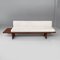 Italian Wood Fabric Bench Tokyo attributed to Charlotte Perriand for Cassina, 1960s 2