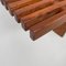 Italian Wood Fabric Bench Tokyo attributed to Charlotte Perriand for Cassina, 1960s 16