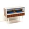 Vintage Glass Counter with Drawers, 1970s 4