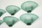 Sconces in Green Murano Glass from De Majo, Italy, 1980s, Set of 6 6