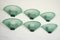 Sconces in Green Murano Glass from De Majo, Italy, 1980s, Set of 6 7