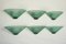 Sconces in Green Murano Glass from De Majo, Italy, 1980s, Set of 6 3