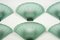 Sconces in Green Murano Glass from De Majo, Italy, 1980s, Set of 6 5