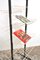 Vintage Double-Sided Magazine Rack on Wheels, 1960s 3