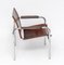 Leather and Chrome Easy Armchair attributed to Tord Björklund for Ikea, 1980 3
