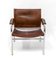 Leather and Chrome Easy Armchair attributed to Tord Björklund for Ikea, 1980 6