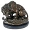 After A. Barye, Lion with Snake, 20th Century, Bronze 1