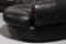 Post-Modern Black Leather Sectional Sofa, 1980s 7