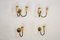 Mid-Century Modern Italian Sconces in Lacquer and Brass, 1960s, Set of 4 4