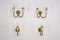Mid-Century Modern Italian Sconces in Lacquer and Brass, 1960s, Set of 4 14