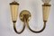 Mid-Century Modern Italian Sconces in Lacquer and Brass, 1960s, Set of 4 10