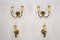 Mid-Century Modern Italian Sconces in Lacquer and Brass, 1960s, Set of 4 2