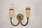 Mid-Century Modern Italian Sconces in Lacquer and Brass, 1960s, Set of 4 8