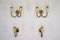 Mid-Century Modern Italian Sconces in Lacquer and Brass, 1960s, Set of 4 9