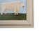 Matt Rix, Naive Style Prize British White Bull, Oil on Board, Framed 8