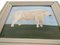 Matt Rix, Naive Style Prize British White Bull, Oil on Board, Framed 4