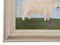 Matt Rix, Naive Style Prize British White Bull, Oil on Board, Framed 6