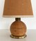 Italian Rattan Table Lamp with Brass Details from Vivai del Sud, 1970s 8