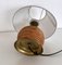 Italian Rattan Table Lamp with Brass Details from Vivai del Sud, 1970s 6