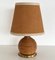 Italian Rattan Table Lamp with Brass Details from Vivai del Sud, 1970s 1