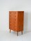Vintage Scandinavian Flamed Teak Chest of Drawers, 1950s 4