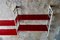 Modular Wall Shelf in Red and White, 1970s 8