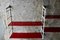 Modular Wall Shelf in Red and White, 1970s 7