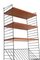 Teak String Wall Shelf with Magazine Rack by Kajsa & Nisse Strinning, 1960s 4