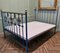 Art Deco Brass and Iron Painted Double Bed, 1900s 5