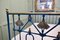Art Deco Brass and Iron Painted Double Bed, 1900s 4