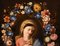 Francesco Trevisani & Niccolò Stanchi, Guirlande de Fleurs Nature Morte avec Vierge, années 1600, Huile sur Toile 7