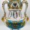 Antique French Sevres Style Porcelain Double Handled Urn 3