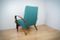 Czech Turquoise Armchair, 1960s, Image 3