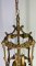 Pendant Light Vintage French Brass Hanging Lantern 3 Bulb Lot 4195 4